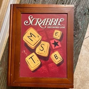 Scrabble Vintage Game collection wooden book